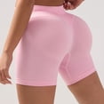 thumbnail image 4 of IWRICH Women's Workout Impact Shorts Scrunch Lifting Gym Seamless Booty Biker Shorts High Waisted Tummy Control Yoga Shorts Pink XL, 4 of 7