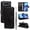 Black, variant on Compatible with iPhone Air Case Wallet Case with Kickstand Credit Card Holder Slots Cute Cat Butterfly & Tree Embossed Premium PU Leather Protective Phone Case with Wrist Strap,Rose