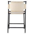 thumbnail image 4 of Jamie Young Co Asher 35" Transitional Leather & Steel Counter Stool in White, 4 of 6
