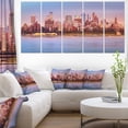 thumbnail image 1 of Brooklyn Skyline under Sunset Light - Modern Cityscape Canvas Wall Art, 1 of 3