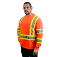 thumbnail image 5 of JORESTECH Hi-Vis Long Sleeve Safety Shirt, Two-Toned (Orange, XS), 5 of 7