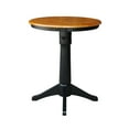 thumbnail image 5 of 30" Round Solid Wood Counter Height Pedestal Dining Table in Black/Cherry by International Concepts, 5 of 6