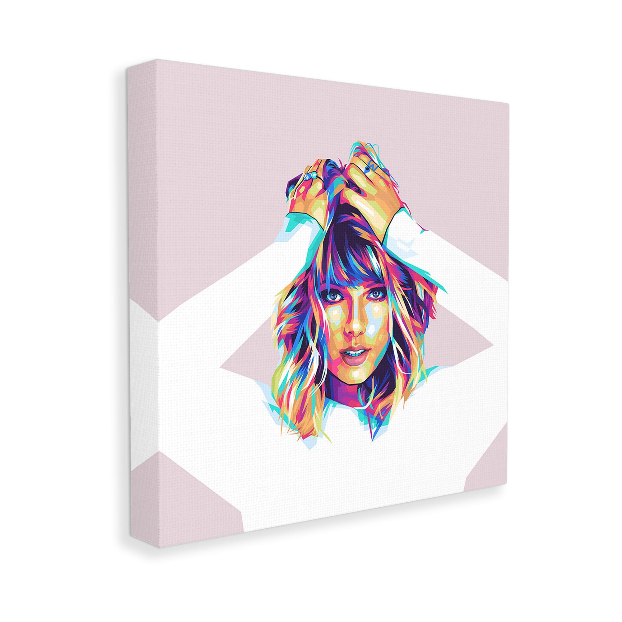 Stupell Industries Taylor with Bold Hues Abstract Painting Gallery Wrapped Canvas Art Print Wall Art, 36 x 36