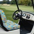 thumbnail image 6 of Pzuqiu Capybara Lemon 2-Piece Golf Cart Seat Covers Set - Breathable Washable Protective Cover For Golf Cart, 6 of 9