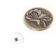 thumbnail image 1 of Botones Para Pantalones, Fáciles De Usar, Reutilizables, Extraíbles, Vintage, Sin Costura, Botones De Metal Para Pantalones, Patrón De Rosas Con Tornillos Para Abrigos, 1 of 7