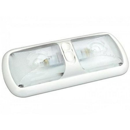 Thin-Lite LED312-1 Cool White Dual LED Interior RV Dome Light