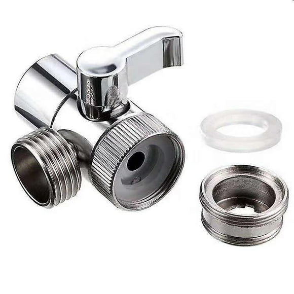Dww-valve Inverseur De Douche 3 Voies Vanne Aiguillage De Douchette Robinet D'arrt Pour Cuisine Ou Salle De Bain Avec Robinet Adaptateur M22-g1/2