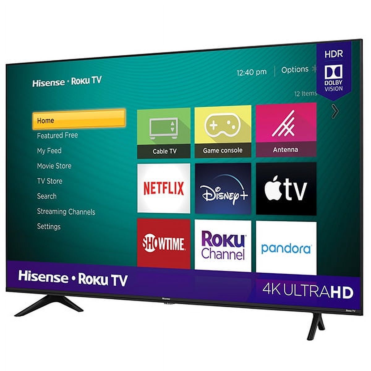 Hisense 75" Class 4K UHD LCD Roku Smart TV HDR R6 Series 75R6030G - image 2 of 7