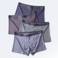 thumbnail image 4 of Men Underwear Plus Size Loose Modal Seamless Underpants Middle Waist Solid Color Breathable Underwear, 4 of 9