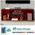 thumbnail image 6 of DWVO DIY Deformable TV Stand with LED Strip, Modern Entertainment Center, 2 PCS Media Console Cabinet for 45 - 70 inch TVs, Black, 6 of 9