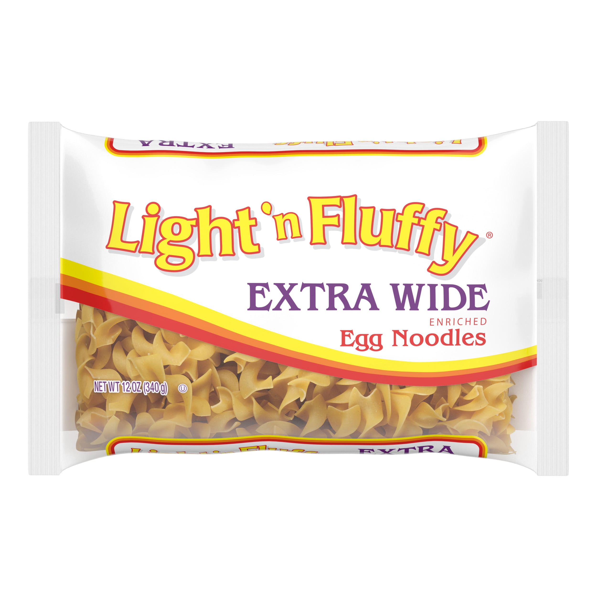 (3 pack) Light 'n Fluffy Extra Wide Egg Noodle Pasta, Thick, Hearty Noodles for Stroganoff, Casseroles & Soups