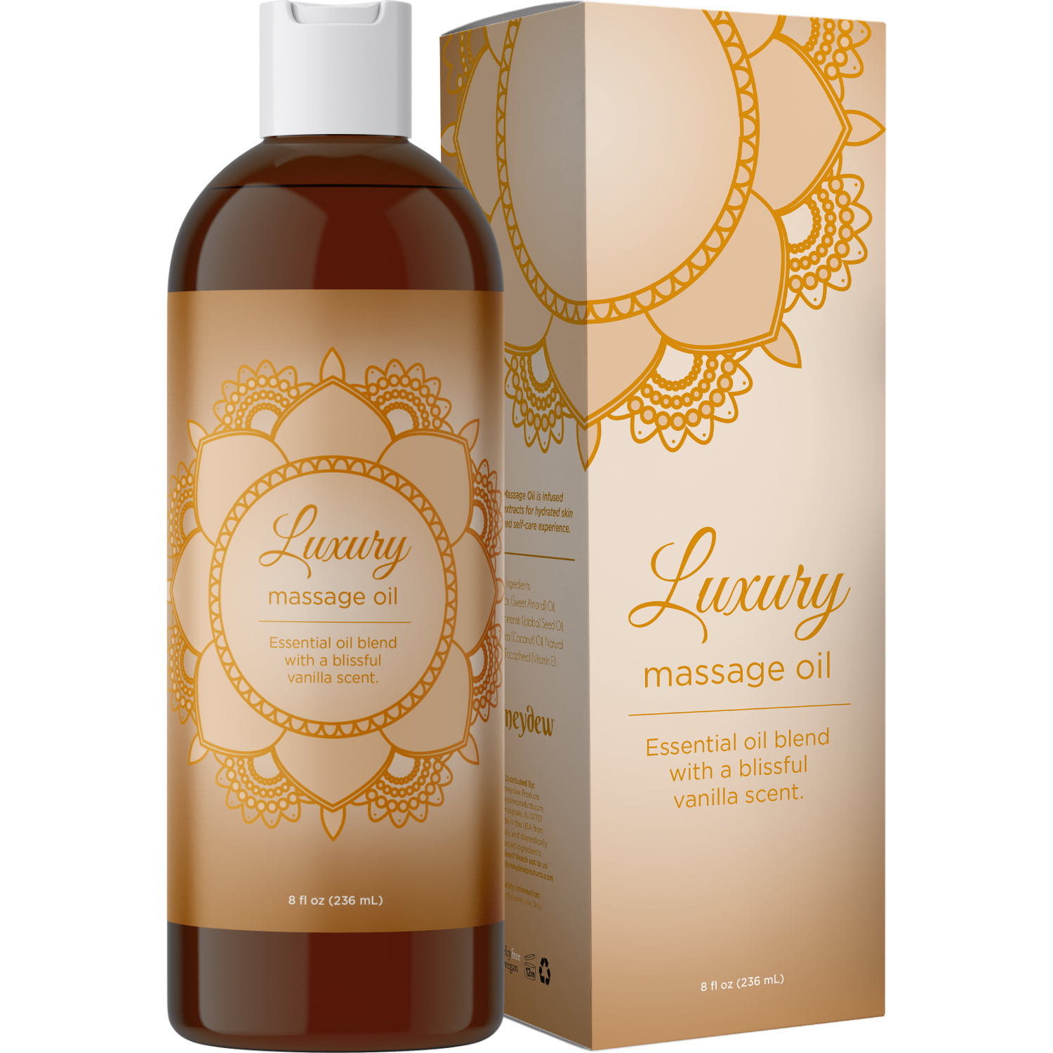 Luxurious Sensual Massage Oil For Couples Aromatherapy Vanilla Body Oil For Dry Skin With