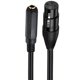 thumbnail image 1 of Cable adaptador de audio estéreo balanceado de 1/4 de pulgada hembra a XLR, cable convertidor de audio para micrófono estéreo XLR a TS/TRS de 6,35 mm, 1 of 5