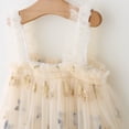 thumbnail image 5 of LYHaoo Toddler Girls Sleeveless Star Sequin Suspenders Dress Dance Party Dresses Clothes，Princess Dresses for Girls Sizes 4-5 Years Beige, 5 of 6