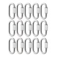 thumbnail image 1 of Maillons Rapides en Acier Inoxydable 304 Forme D Verrouillage Rapide Chaîne Réparation Maillons M3.5 1/8 Pouce Lot de 15, 1 of 5