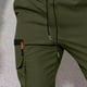 thumbnail image 5 of Pantalones de trabajo para hombre, de color liso, informales, con cintura elástica y bolsillo con cordón., 5 of 8