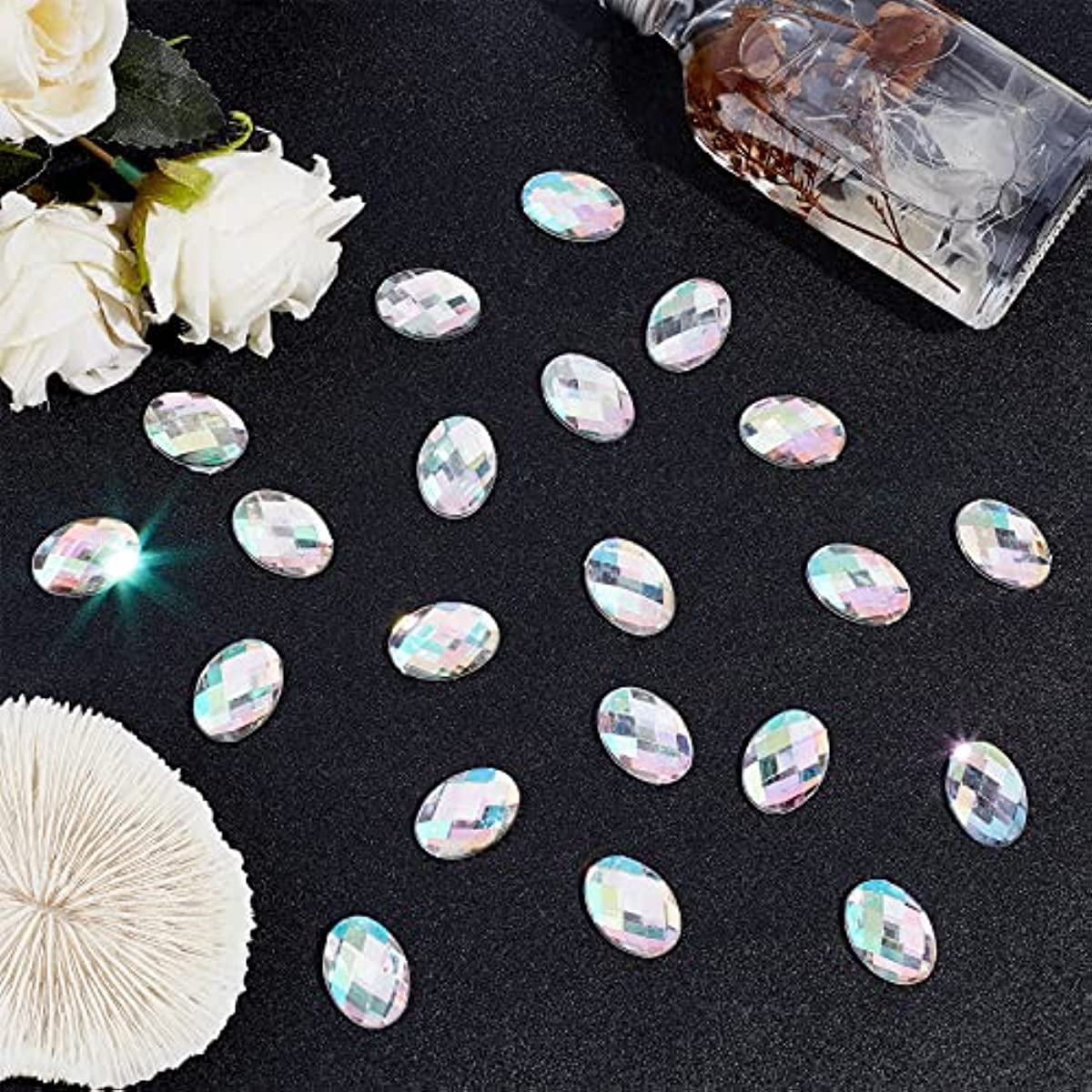 FINGERINSPIRE Acrylic Clear Rhinestones Flat Back Round & Teardrop Crystal  Circle Gems Sparkling Plastic Stickers for Costume Making Cosplay Jewels  Crafts - Yahoo Shopping
