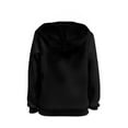 thumbnail image 2 of Xoenoiee Pull-Over Hoodies Long Sleeve Sweatshirt with Front Kangaroo Pocket Fall Winter Tops Loose Athleticwear for Traveling Hiking Running, Floral Butterfly Purple Pattern, L, 2 of 7