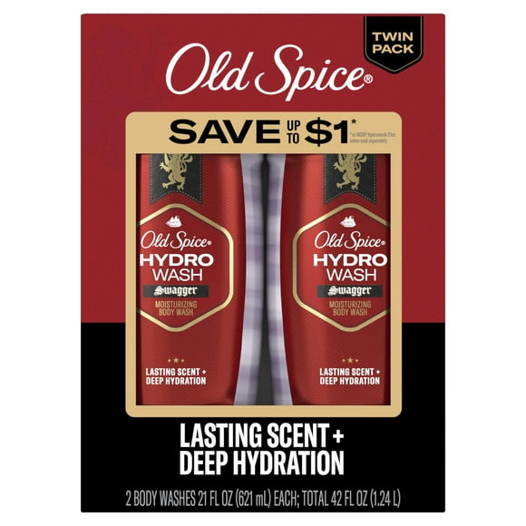 Body Wash Old Spice Hidratante Hydro Wash para hombre, 630 ml