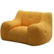 thumbnail image 3 of Sofá tipo puf,Puf Silla Sofá Tumbona Adultos Sofá Perezoso,Puf Sofá Lazy Chair Puf Sofá Lectura,Silla de piso Silla tipo puf Dormitorio Sala de estar,Elegante sofá Amarillo claro, 3 of 8