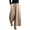 Khaki, variant on YOTMKGDO Slacks for Women Casual Stripe Print Elastic Waist Pocket Loose Wide Leg Pants Trousers Women's Pants Khaki L