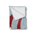 thumbnail image 2 of Gnome Soft Flannel Fleece Blanket, Funny Elves in Santa Clothes Xmas Theme in Winter with Snowflakes Humor, Cozy Plush for Indoor and Outdoor Use, 60" x 80", Vermilion Ruby Pale Blue, by Ambesonne, 2 of 5