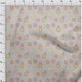 thumbnail image 4 of oneOone Cotton Jersey Light Gray Fabric Floral Diy Clothing Quilting Fabric Print Fabric By Yard 58 Inch Wide, 4 of 4