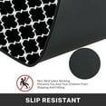 thumbnail image 5 of Black Kitchen Rugs and Mats Non Skid Washable Set of 2, Lattice Moroccan Style Kitchen Mats for Floor, Geometric Kitchen Runner Rug, Modern Abstract Kitchen Decor, 5 of 6