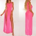 thumbnail image 4 of Swimsuit Cover Up Breathable See-through Mesh Solid Color Beach Cover Up for Swimming Pool, 4 of 7