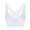 White, variant on Xfvqtps Sports Bras for Women No Underwire Racerback Adjustable Straps Padded Elastic Comfortable Breathable Yoga Bra Blue