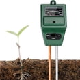 thumbnail image 1 of Medidor de pH de suelo 3 en 1, medidor de humedad, luz y pH. Kit de herramientas de jardinería para el cuidado de plantas. Ideal para jardines, céspedes y granjas. Uso en interiores y exteriores., 1 of 5