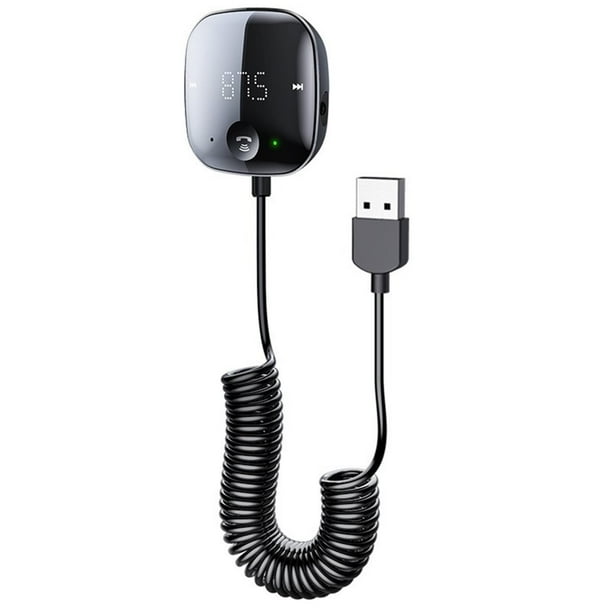 Transmisor FM Bluetooth para Coche Transmisor y Receptor Bluetooth Manos para Coche Adaptador Bluetooth para Coche Reproductor de Audio MP3