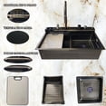 thumbnail image 4 of Tarja Fregadero Cocina Doble Homely Elegance Acero Inoxidable 75cm X 46cm X 20cm, 4 of 9