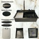 thumbnail image 4 of Tarja Fregadero Cocina Doble Homely Elegance Acero Inoxidable 75cm X 46cm X 20cm, 4 of 9