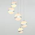 thumbnail image 4 of Artika Wavey 5-Light Integrated LED Pendant Light Fixture, Chrome Finish, 4 of 7