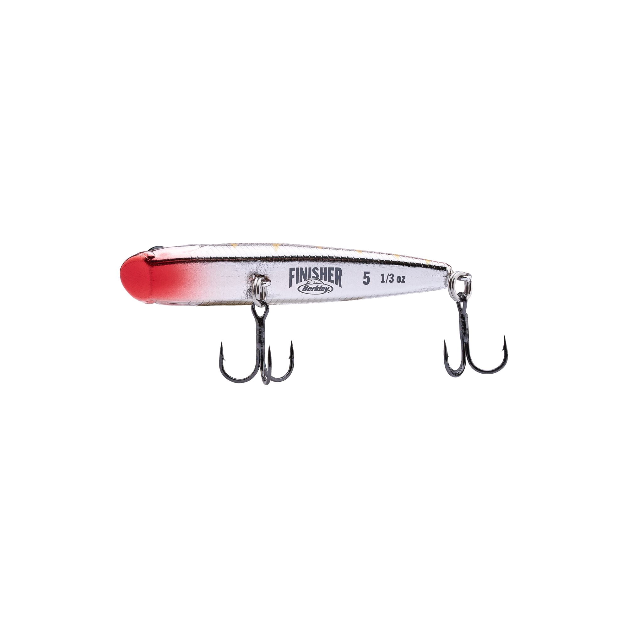 Berkley Finisher, 2 in, Glide Baits, Chrome Red Perch (1 Count)
