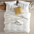 thumbnail image 2 of Whitten 5 PC King Riverbrook Home Whitten 5 PC Stripe Jacquard Gold/Ivory/Gray - King - 5 Piece, 2 of 5
