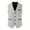 Gray, variant on Work Vest For Men Qiggri Men Solid Fashion Lattice Have Pockets Breasted Vest Tops Blouse Mens Suit Vest