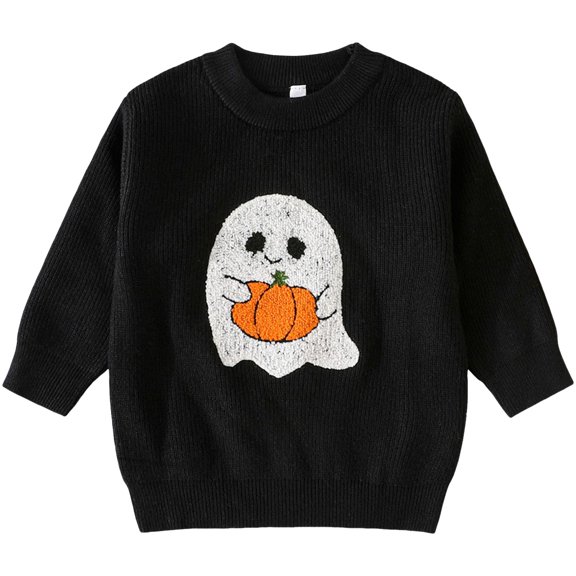 YDFCWXW Toddler Boy Girl Sweater Warm Pullover Sweatshirt Knitwear Knitted Winter Baby Clothes (Grey, 2-3 Years)