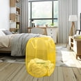thumbnail image 5 of Bud Mesh - Cesta para la colada plegable, cesta para la colada, para habitación de niños, dormitorio, dormitorio universitario o viajes, color amarillo, 5 of 5