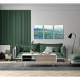 thumbnail image 6 of Turquoise Blue Canvas Wall Art 3 pieces Hand Painted Lake Artwork, 6 of 6