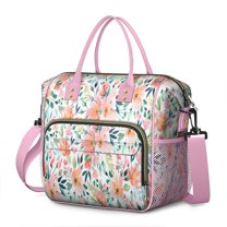 Pioneer Flower Floral Print Pattern Womens Lunch Box for Work,Insulated Large Lunch Bag for Tween and Teen,Loncheras Para Mujer,Leakproof Adult Lunch Bag for Work,Beach,Travel,Picnic,Camping