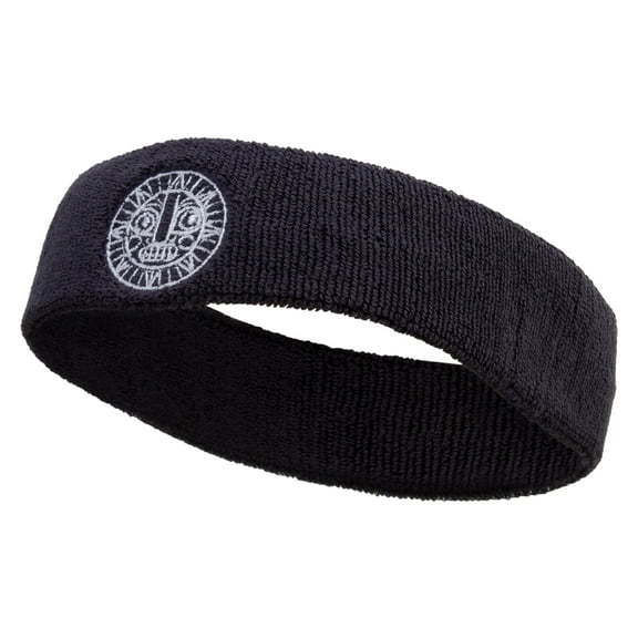 Aztec Logo Embroidered Head Band (Terry) - Dk Grey OSFM