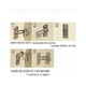 thumbnail image 5 of Pestillos y pernos Candado de puerta de apertura recta de acero inoxidable con ángulo de 90 grados Pestillos antirrobo pequeños para puertas y gabinetes, inodoros, ventanas, muebles 50 * 41 * 21 mm 2, 5 of 5