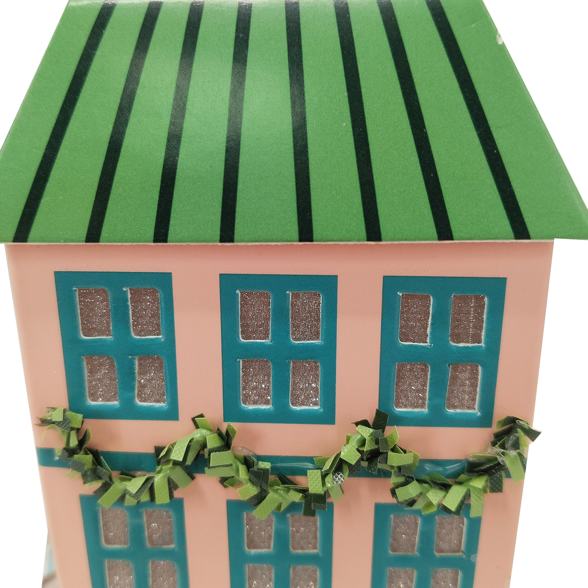 GRN/PINK PAPER HOUSE - FRENCH HOLIDAY TIME PL MAISON EN PAPIER