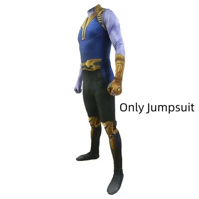 Disfraz de Thanos para adultos y niños, disfraz de supervillano de Avengers Infinity War para Halloween, fiesta de carnaval, disfraz de cosplay