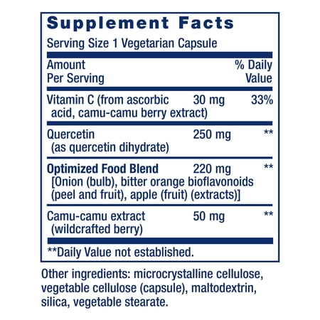 ライフエクステンション ケルセチン 250mg ベジタリアンカプセル 60粒 Life Extension Optimized お取り寄せ
