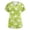 Green, variant on V-Neck Printed Scrub Top with Dual Pockets for Women - Soft Breathable Vet Tech Uniform featuring Cute Cat Patterns Pink XXXXXL