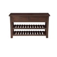 thumbnail image 4 of Martin Svensson Table Console de Canapé en Bois Massif avec Porte de Grange Espresso, 4 of 7