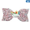 AkoaDa 1Pcs  3.5 Inch Gradient Color Gillter Bow Cartoon Unicorn Hair Clip Boutique Bowknot Unicorn Hairgrips Girls Party Headwear